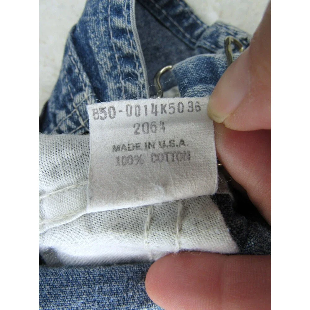 Vintage OshKosh B'Gosh Overalls Vestbak Genuine Shorts Denim Baby 3-6M USA
